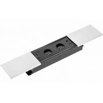 Į stalą įmontuotas ilgintuvas PRESTINO, 2x schuko, USB A+C, RJ45, HDMI, 1,5m, baltas; AE-PB2SPRES-10 GTV