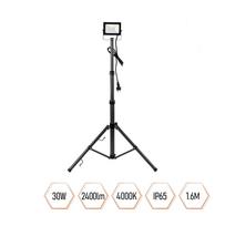 LED prožektorius su stovu SPECTOR LIGHT Tripod, IP65, 30 W, 2400 lm, h1,6 m