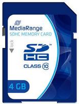 Atminties kortelė Karta MediaRange MR961 SDHC 4GB, 10 klasė (MR961)