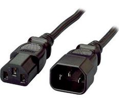 Hama Equip šaldymo prietaisų prailginimo kabelis IEC C14 - > IEC C13 St / BU 1,80 m, plastikinis maišelis (112100)