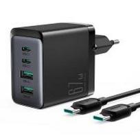 Joyroom kroviklis GaN 67W 4 jungtis (2x USB, 2x USB C) + kabelis USB C