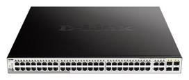 D-LINK DGS-1210-52MP switch: 48 Gigabit Ethernet PoE+ ports, 4 SFP ports