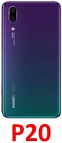 Huawei P20 baterijos dangtelis (stiklinis) : Spalvos - Auksinė