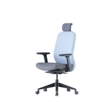 Up Up Athene ergonominė biuro kėdė Juoda, Pilkas + Mėlynas audinys