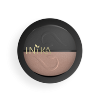 INIKA Mineraliniai presuoti dviejų spalvų akių šešėliai Bland Sand