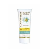 COVERDERM Apsauginis veido kremas su spalva jautriai odai SPF30 Soft Brown, 50 ml