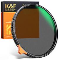 K&F Concept 52mm Black Mist 1/4 and ND2-ND32 (1-5 Stop) Variable ND Lens Filter 2 in 1 with 28 Multi-Layer Coatings - Nano X Series
