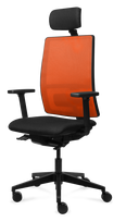 Biuro kėdė Tronhill Work, oranžinės ir juodos spalvos