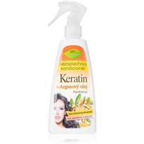 Bione Cosmetics Keratin + Argan nenuplaunamasis purškiamasis kondicionierius 260 ml
