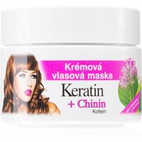 Bione Cosmetics Keratin + Chinin kreminė kaukė plaukams 260 ml