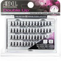Ardell Double Up priklijuojamųjų blakstienų kuokšteliai be klijų mazgelių dydis Medium Black