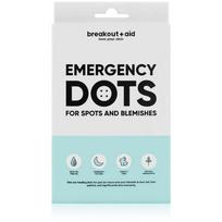 breakout + aid Emergency Dots For Spots and Blemishes priemonės nuo aknės žymių veidui, krūtinei ir nugarai su arbatmedžių aliejumi 72 vnt.