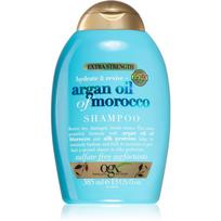 OGX Argan Oil Of Morocco Extra Strenght regeneruojamasis šampūnas smarkiai pažeistiems ir lūžinėjantiems plaukams 385 ml