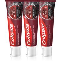 Colgate Max White Charcoal balinamoji dantų pasta 3 x 75 ml
