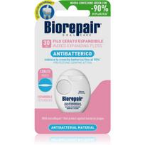 Biorepair Dental Floss Waxed Expanding vaškuotas tarpdančių siūlas jautrioms dantenoms Pink 30 m