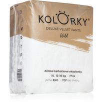 Kolorky Deluxe Velvet Pants Wild vienkartinės sauskelnės-kelnaitės XL dydis 12-16 Kg 17 vnt.