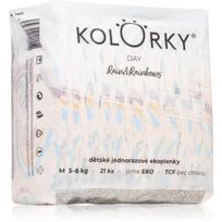 Kolorky Day Rain&Rainbow vienkartinės ekologiškos sauskelnės M dydis 5-8 Kg 21 vnt.