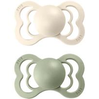 BIBS Supreme Natural Rubber Size 2: 6+ months čiulptukas Ivory / Sage 2 vnt.