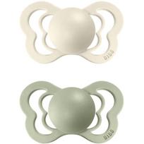 BIBS Couture Natural Rubber Size 1: 0+ months čiulptukas Ivory / Sage 2 vnt.
