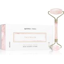 KORIKA Tools Face Roller Green Jade Stone masažinis volelis veidui Quartz Roller Pink 1 vnt.