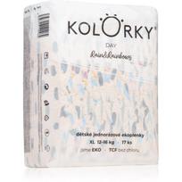 Kolorky Day Rain&Rainbow vienkartinės ekologiškos sauskelnės XL dydis 12-16 Kg 17 vnt.