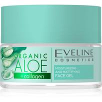 Eveline Cosmetics Organic Aloe+Collagen matinio efekto veido gelis 50 ml