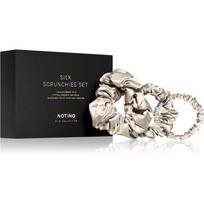 Notino Silk Collection Scrunchie Set šilkinių plaukų gumyčių rinkinys atspalvis Cream