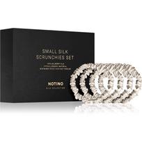 Notino Silk Collection Small Scrunchie Set šilkinių plaukų gumyčių rinkinys atspalvis Cream