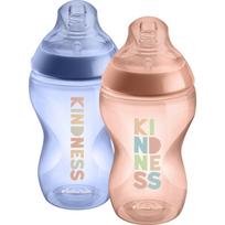 Tommee Tippee Natural Start Anti-Colic savaiminės sterilizacijos maitinimo buteliukas Nature Medium Flow 3 m+ 2x340 ml