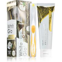 White Glo Coconut Oil Shine balinamoji dantų pasta su šepetėliu Coconut and Mint Flavour 150 g