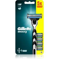 Gillette Mach3 skustuvas + pakaitinės galvutės 5 vnt.
