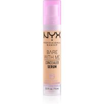 NYX Professional Makeup Bare With Me Concealer Serum drėkinamasis maskuoklis „Du viename“ atspalvis 04 Beige 9,6 ml