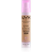 NYX Professional Makeup Bare With Me Concealer Serum drėkinamasis maskuoklis „Du viename“ atspalvis 07 Medium 9,6 ml