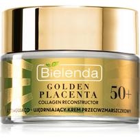 Bielenda Golden Placenta Collagen Reconstructor stangrinamasis ir standinamasis drėkinamasis kremas 50+ 50 ml