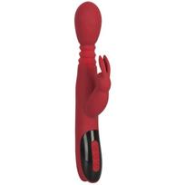 You2Toys Rabbit Red klitorį stimuliuojantis vibratorius 26,5 cm