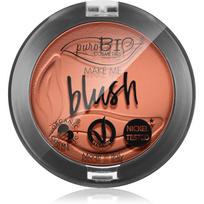 puroBIO Cosmetics Long-lasting Blush ilgai išliekantys skaistalai atspalvis 02 Matte Coral Pink 5,2 g