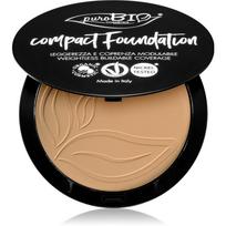 puroBIO Cosmetics Compact Foundation kompaktinė pudra-makiažo pagrindas SPF 10 atspalvis 03 9 g
