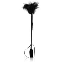Secret play Riding Crop Black jojimo odinis botagas su plunksnos botagėliu Black 52 cm