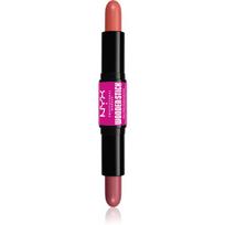 NYX Professional Makeup Wonder Stick Cream Blush dviejų atspalvių kontūravimo pieštukas atspalvis 02 Honey Orange N Rose 2x4 g
