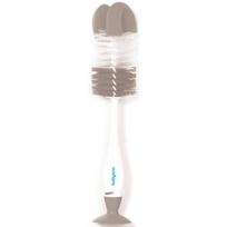 BabyOno Take Care Brush for Bottles and Teats šepetys valymui „Du viename“ Grey 1 vnt.