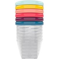 Babymoov Bowls Multicolor dubenėlis su kamšteliu Color 6x180 ml