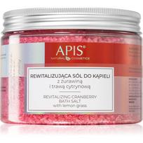 Apis Natural Cosmetics Cranberry Vitality atpalaiduojamoji vonios druska su Negyvosios jūros mineralais 650 g