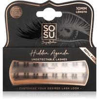 SOSU Cosmetics Hidden Agenda Undetectable Lashes priklijuojamųjų blakstienų kuokšteliai be klijų mazgelių 10 mm