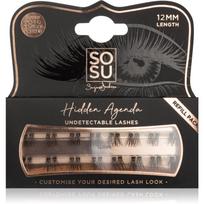 SOSU Cosmetics Hidden Agenda Undetectable Lashes priklijuojamųjų blakstienų kuokšteliai be klijų mazgelių 12 mm