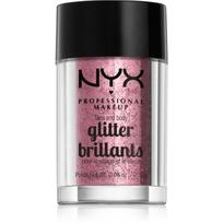 NYX Professional Makeup Face & Body Glitter Brillants veido ir kūno blizgučiai atspalvis 02 Rose 2.5 g