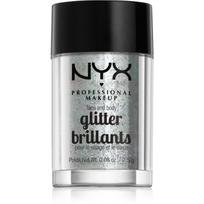 NYX Professional Makeup Face & Body Glitter Brillants veido ir kūno blizgučiai atspalvis 07 Ice 2.5 g
