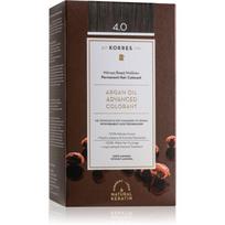 Korres Argan Oil ilgalaikiai plaukų dažai su arganų aliejumi atspalvis 4.0 Brown 50 ml