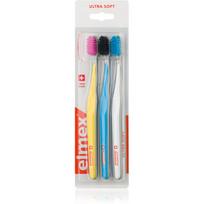 Elmex Swiss Made itin minkšti dantų šepetėliai Yellow + Blue + White 3 vnt.