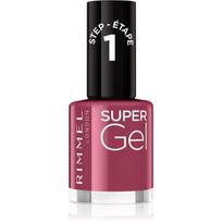 Rimmel Super Gel gelinis nagų lakas, stingstantis be UV / LED lempos atspalvis 030 Wild Gal 12 ml