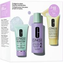 Clinique 3 Steps Skin Care Kit Skin Type 2 dovanų rinkinys odai nepriekaištingai valyti